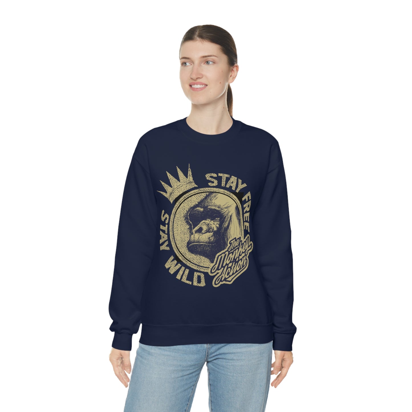 Stay free stay wild Crewneck Sweatshirt