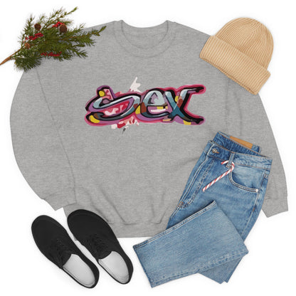 Sex colorful graffiti Crewneck Sweatshirt