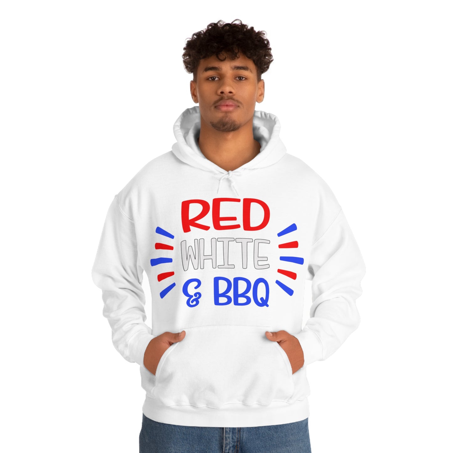 Red White BBQ Hoodie