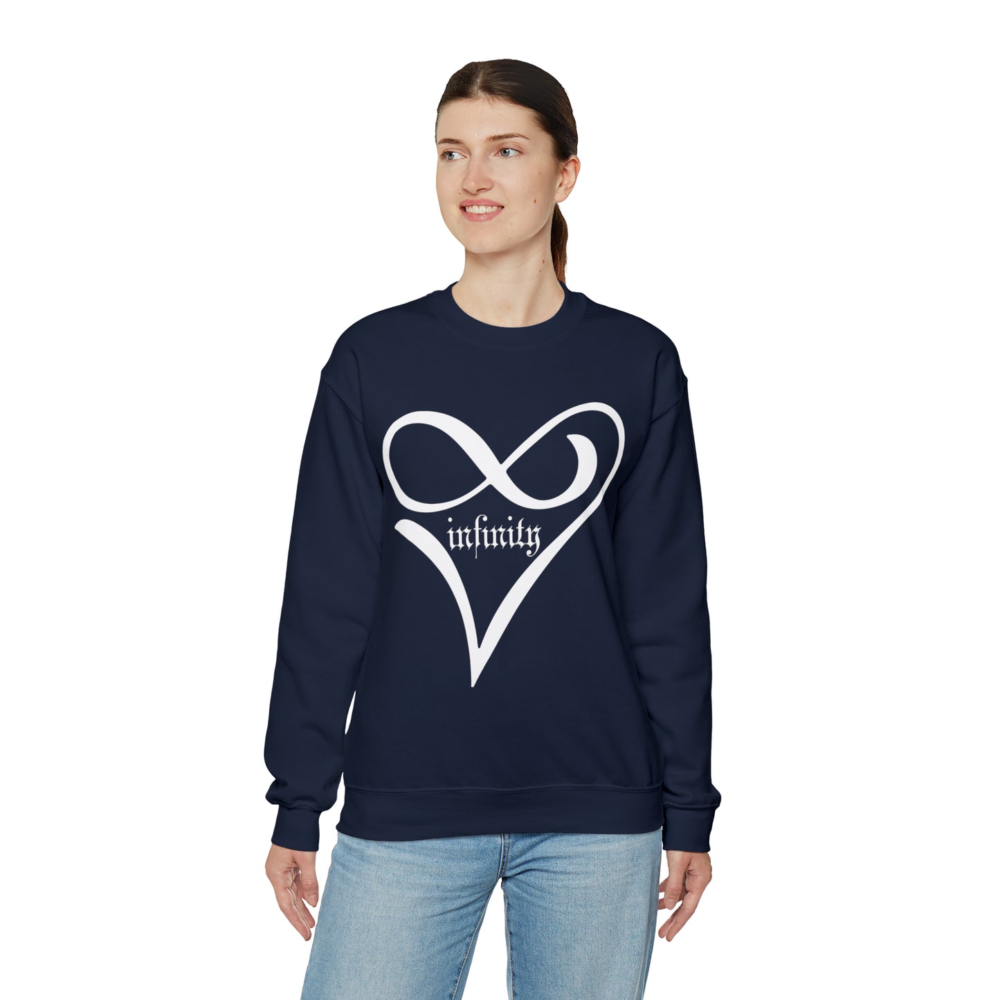 Infinity Love Heart symbol Crewneck Sweatshirt