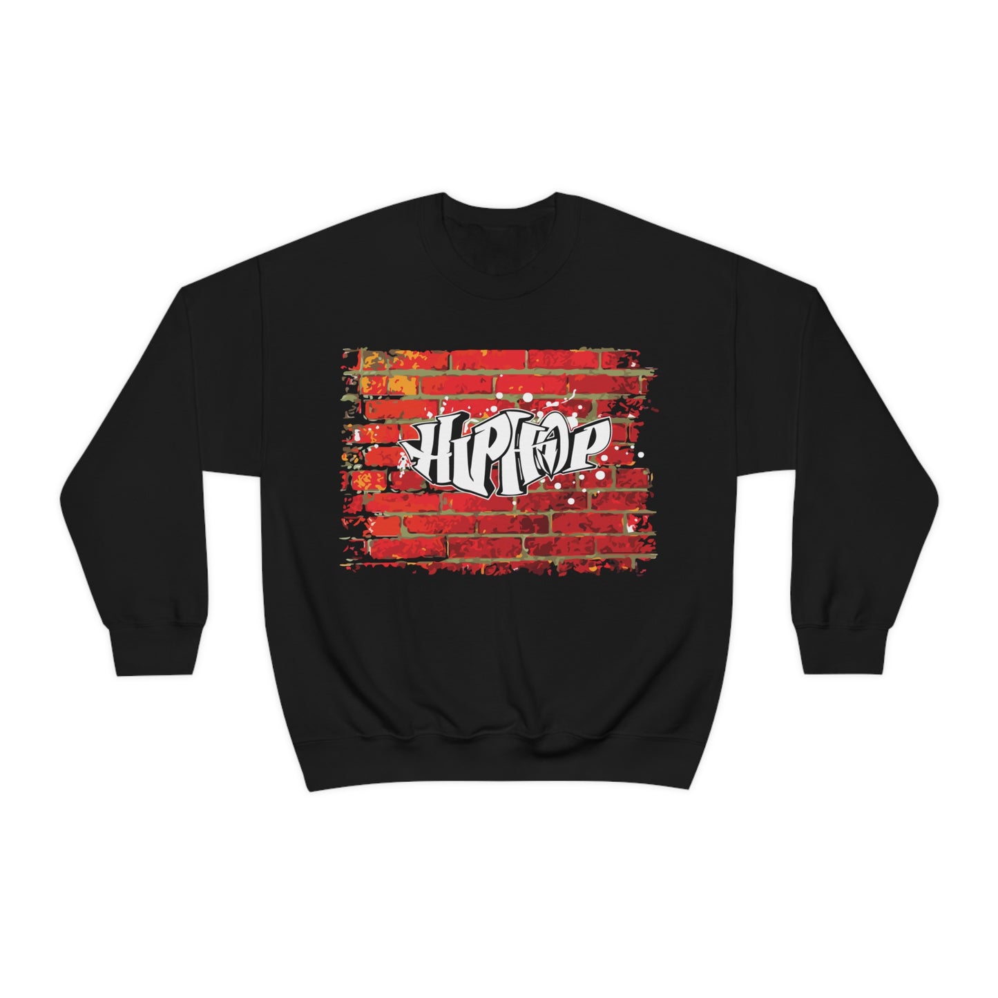 Hip Hop graffiti on the wall Crewneck Sweatshirt