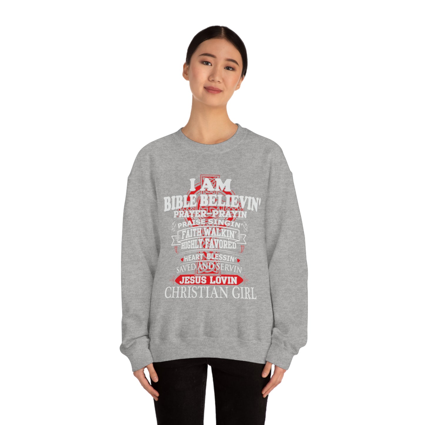 I Am a Christian Girl Crewneck Sweatshirt