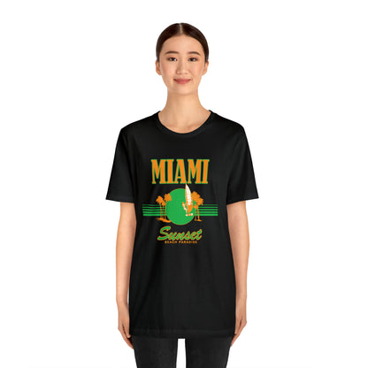 Miami Sunset Beach Paradise T-Shirt