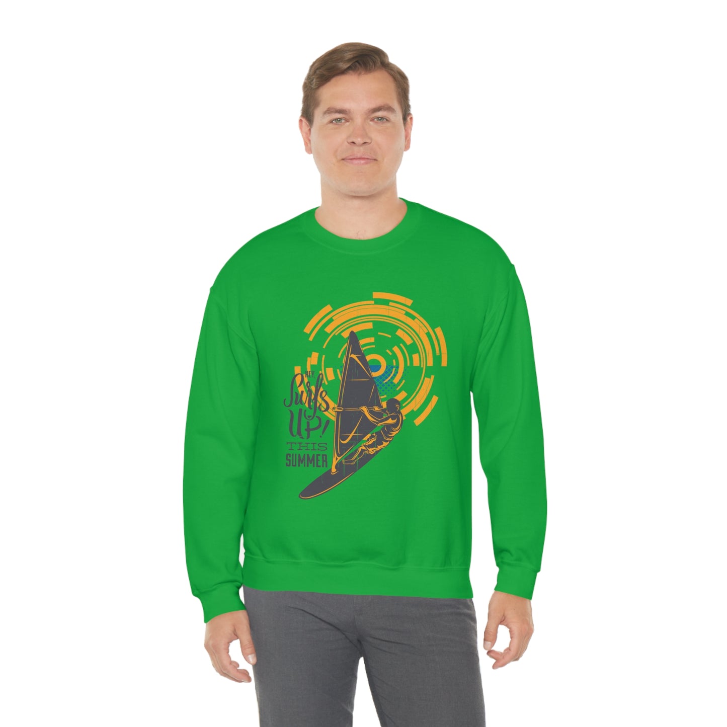 Surfs Up This Summer! Crewneck Sweatshirt