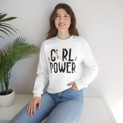 Girl Power Rocks Crewneck Sweatshirt