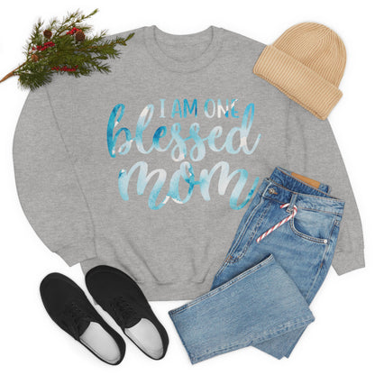 I am one blessed mom Crewneck Sweatshirt