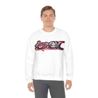 Sex colorful graffiti Crewneck Sweatshirt