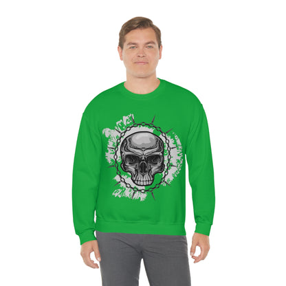 Skull Chain Splatter Crewneck Sweatshirt