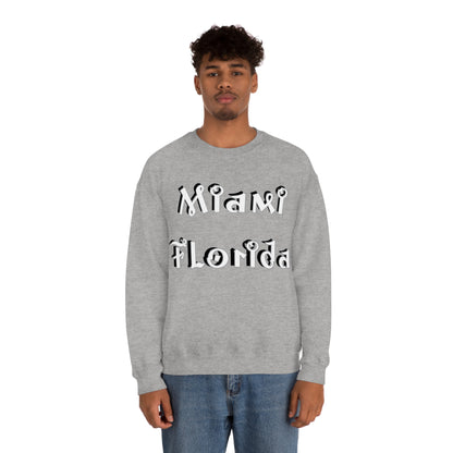 Miami Florida Graffiti Crewneck Sweatshirt