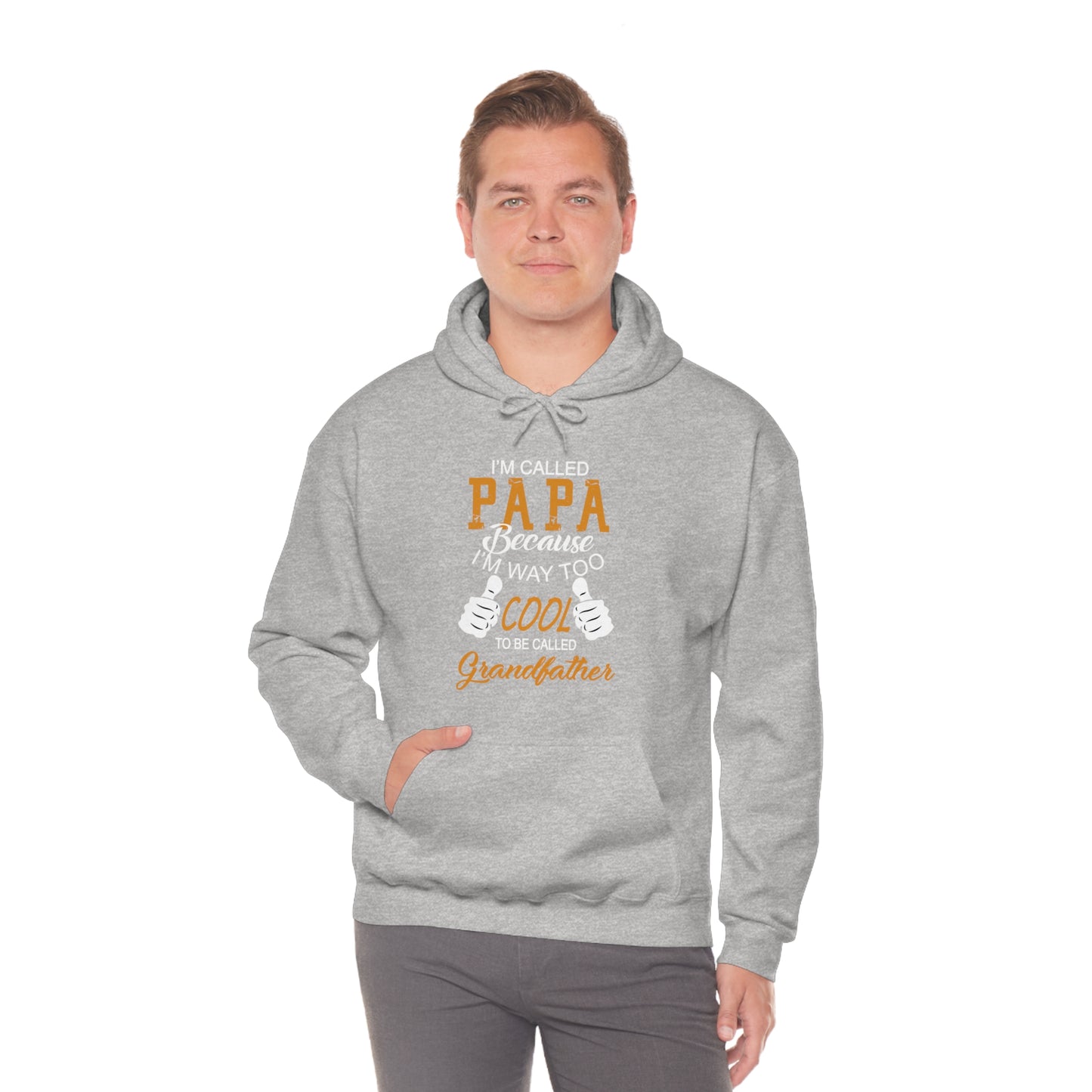 Papa Way 2 Cool to Be Called Grandfather Hoodie