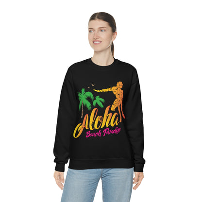 Aloha Beach Paradise Crewneck Sweatshirt