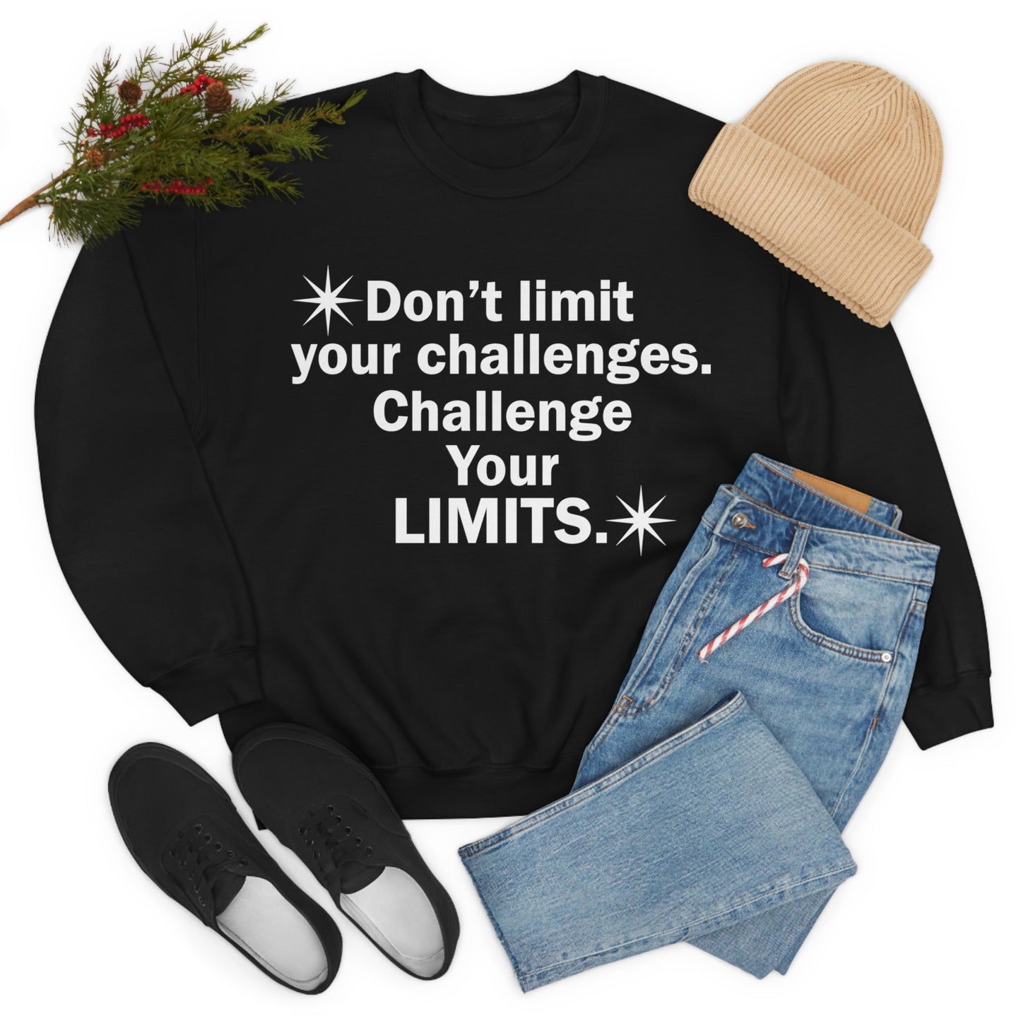 Challenge your limits Crewneck Sweatshirt