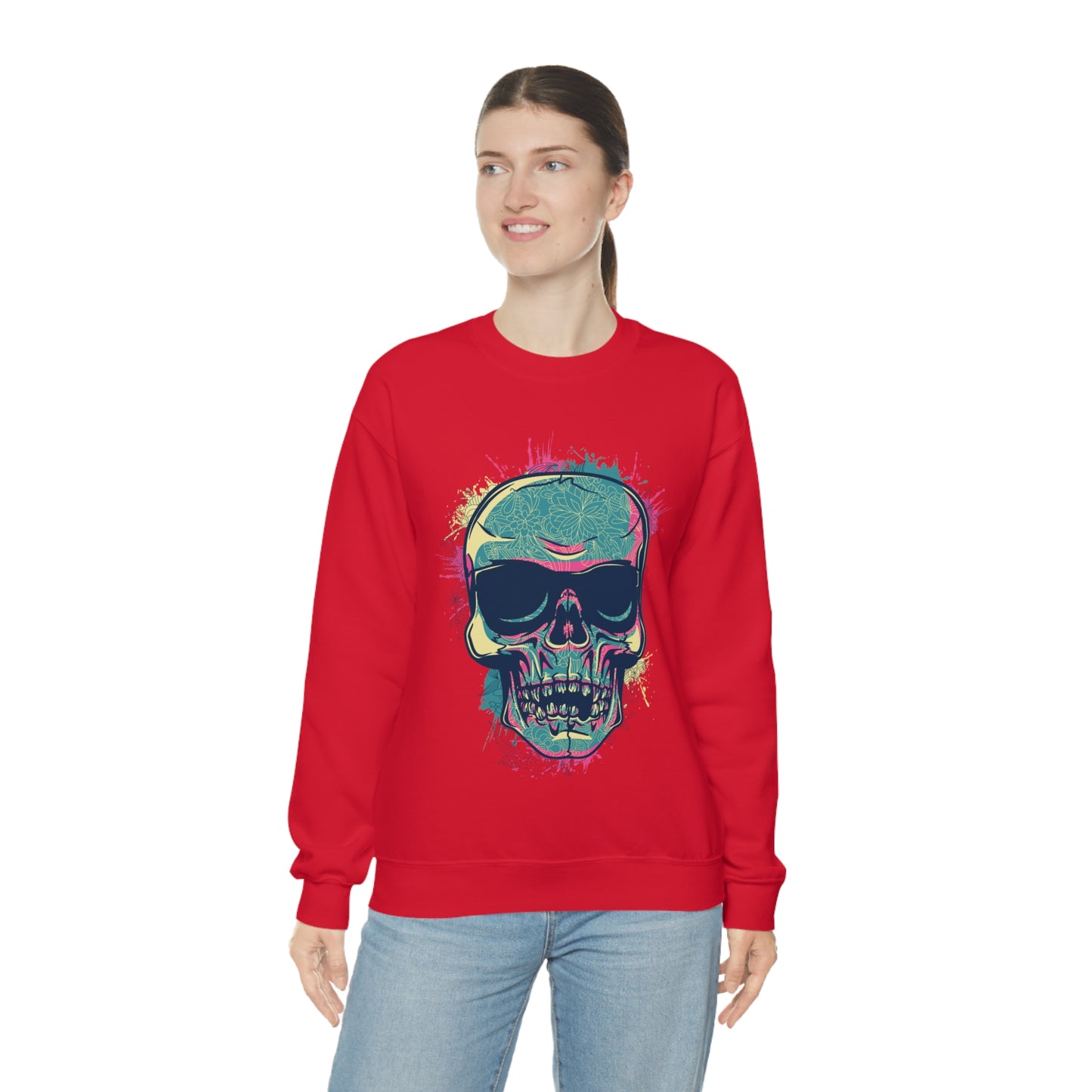 South Beach Skull Crewneck Sweatshirt