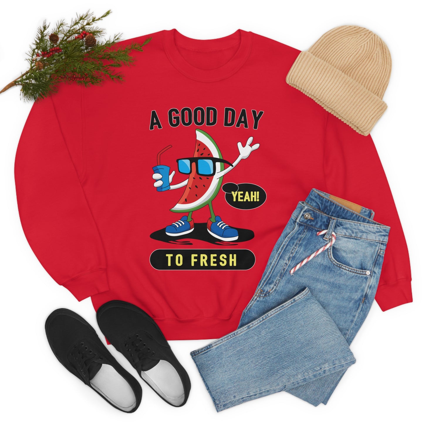 Good day Crewneck Sweatshirt