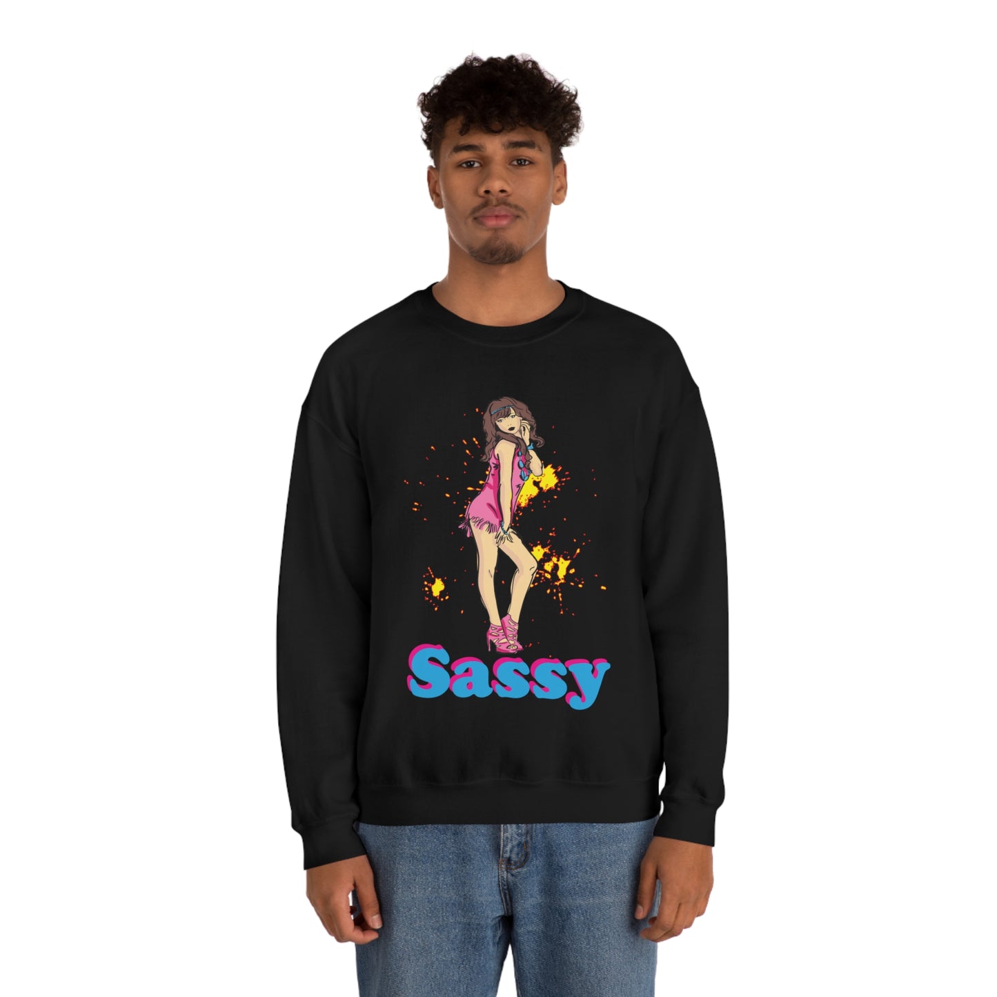 Sassy_girl Crewneck Sweatshirt