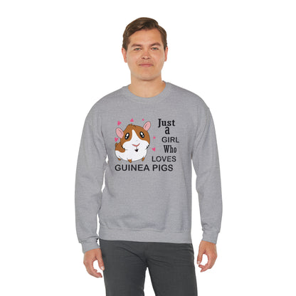 A girl who loves guinea pigs Crewneck Sweatshirt