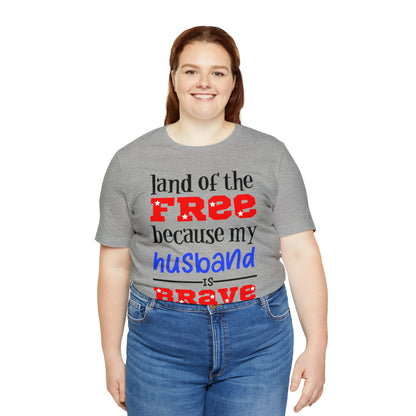 U.S.A the Land of the free Husband T-Shirt