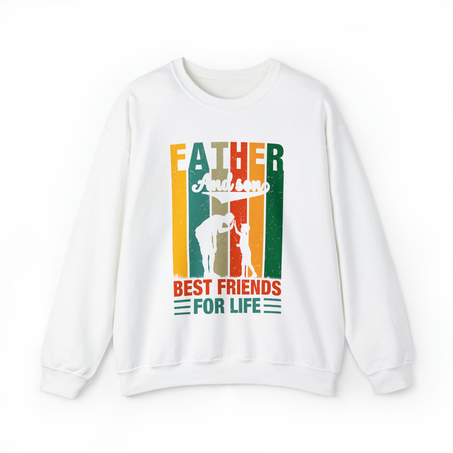 Best friends forever are father and son vintage Crewneck Sweatshirt