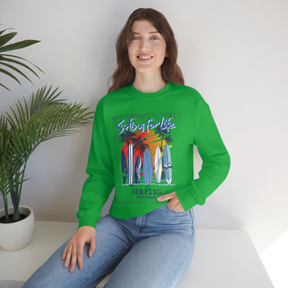 Surfing For Life Crewneck Sweatshirt