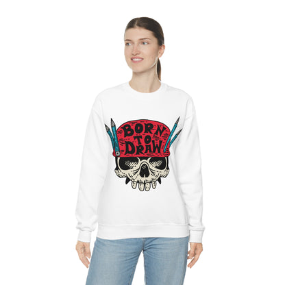 Born to_Draw Crewneck Sweatshirt