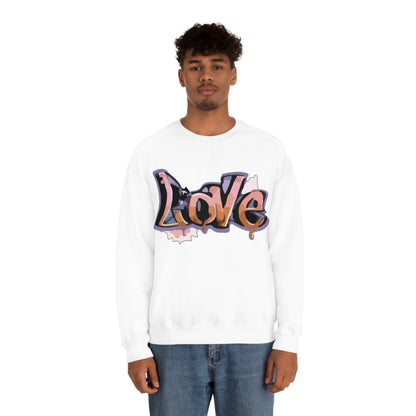 Cool love graffiti Crewneck Sweatshirt