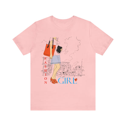 Fashion girl with a bag T-Shirt