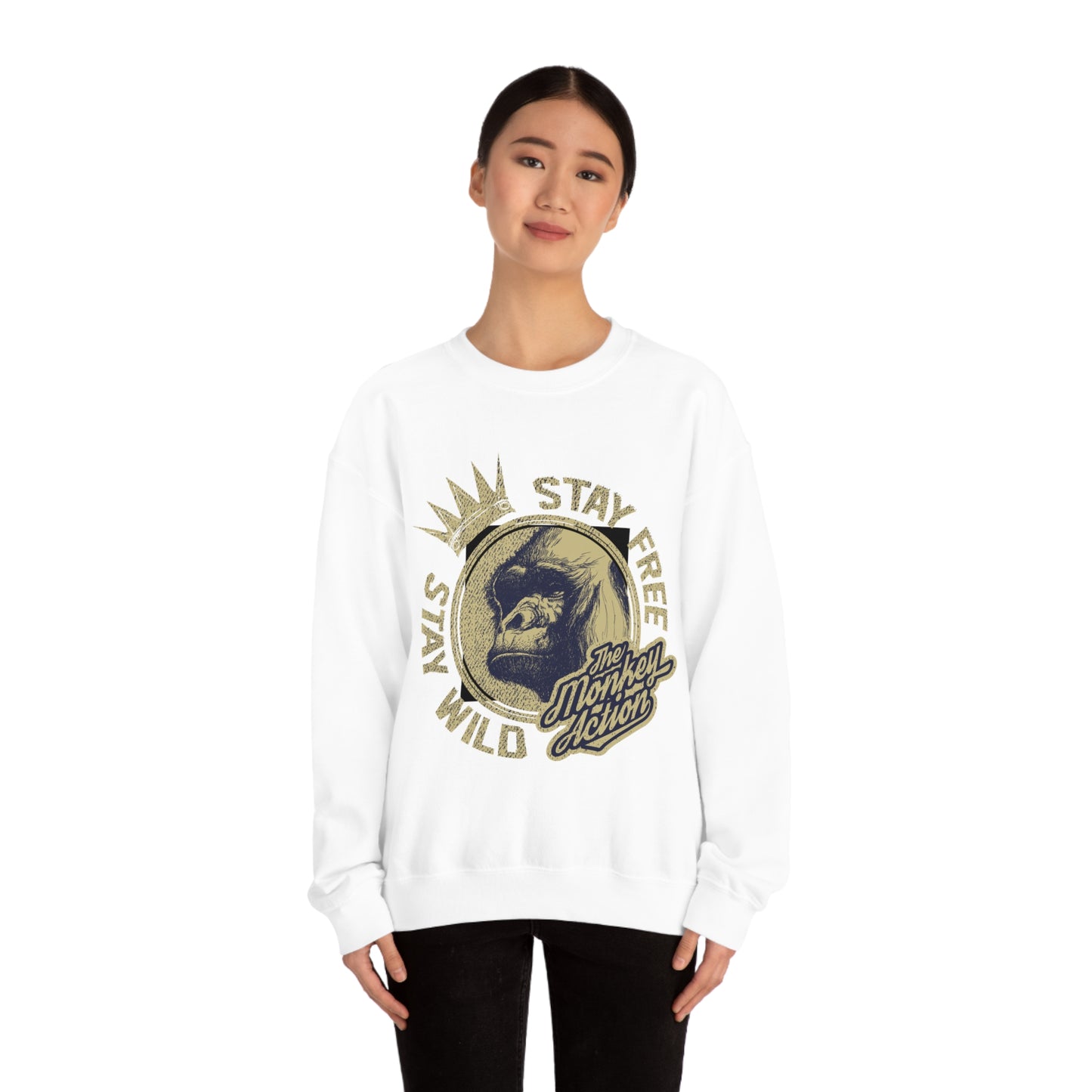 Stay free stay wild Crewneck Sweatshirt