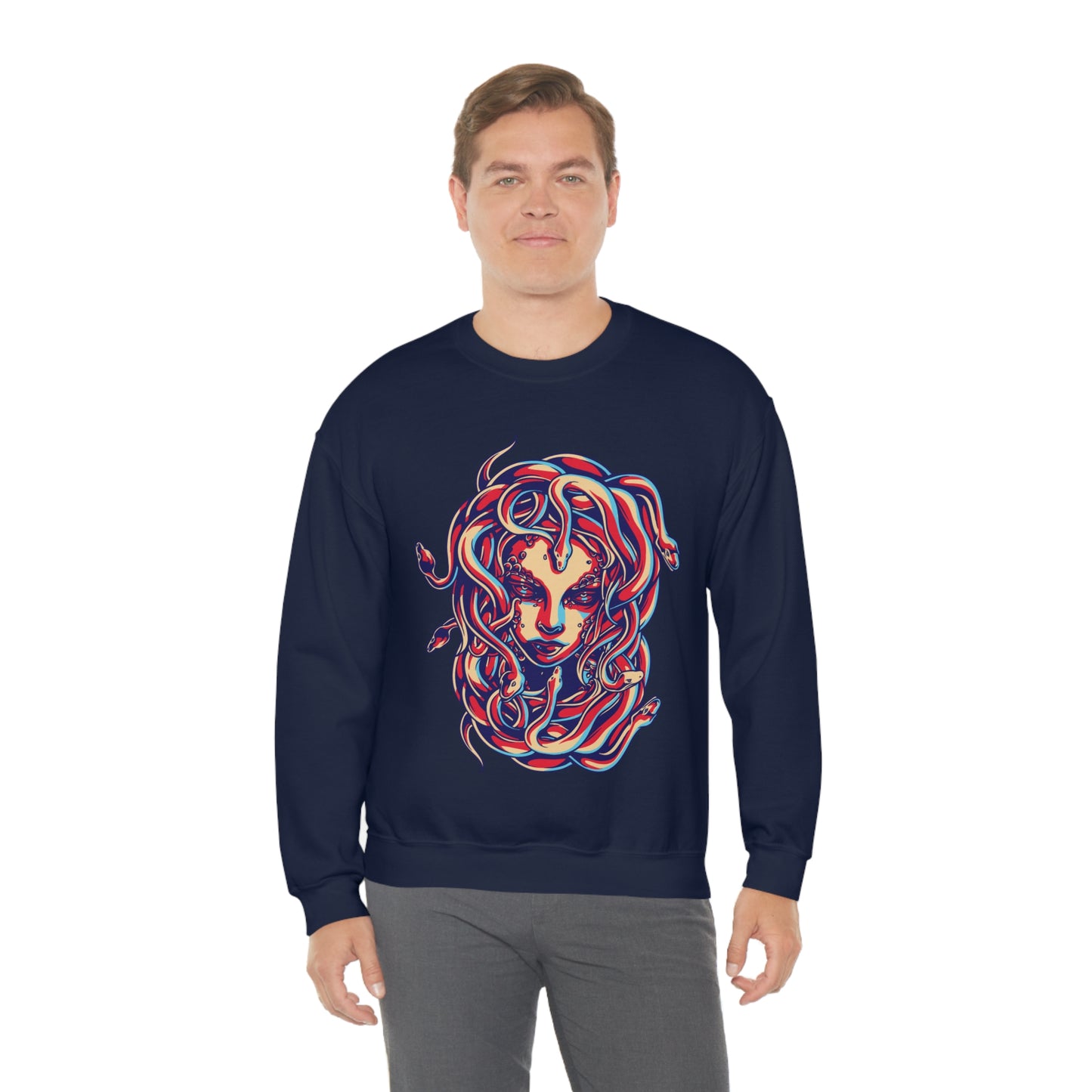 3D Medusa Crewneck Sweatshirt