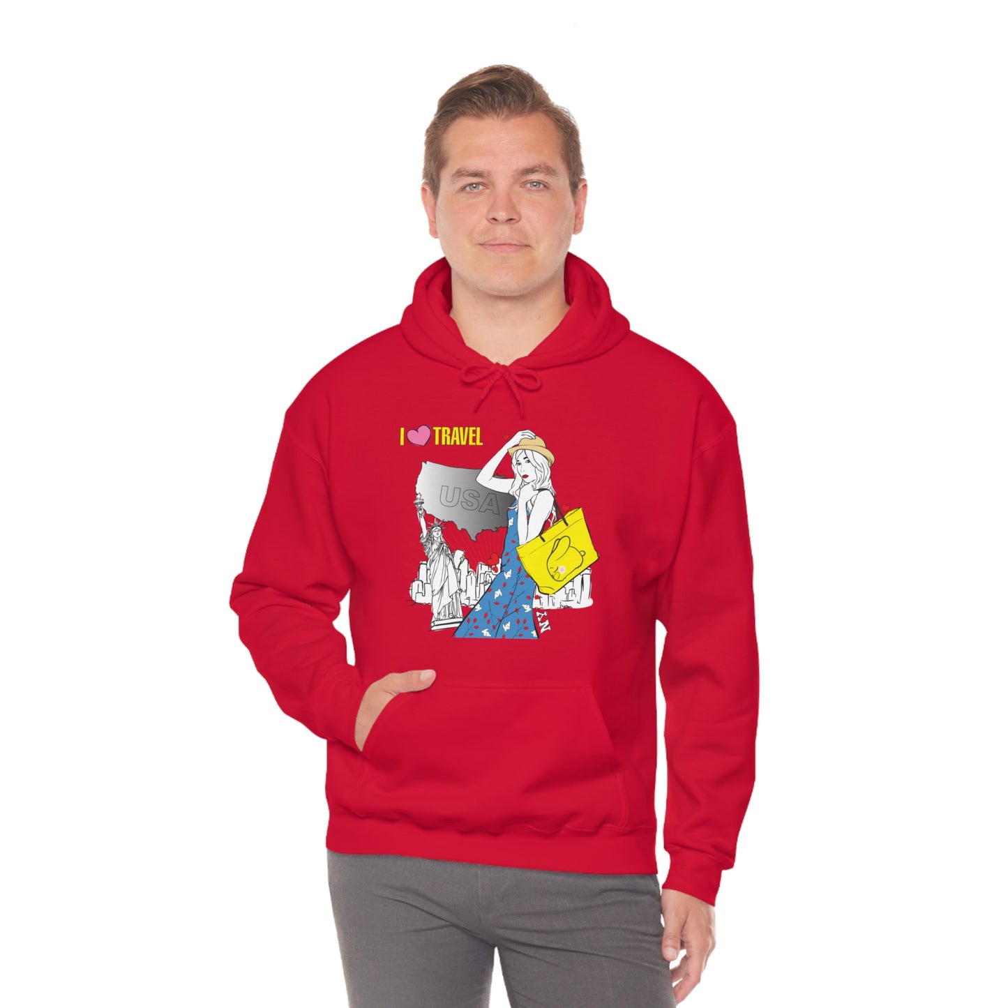 I love to travel _1 Hoodie