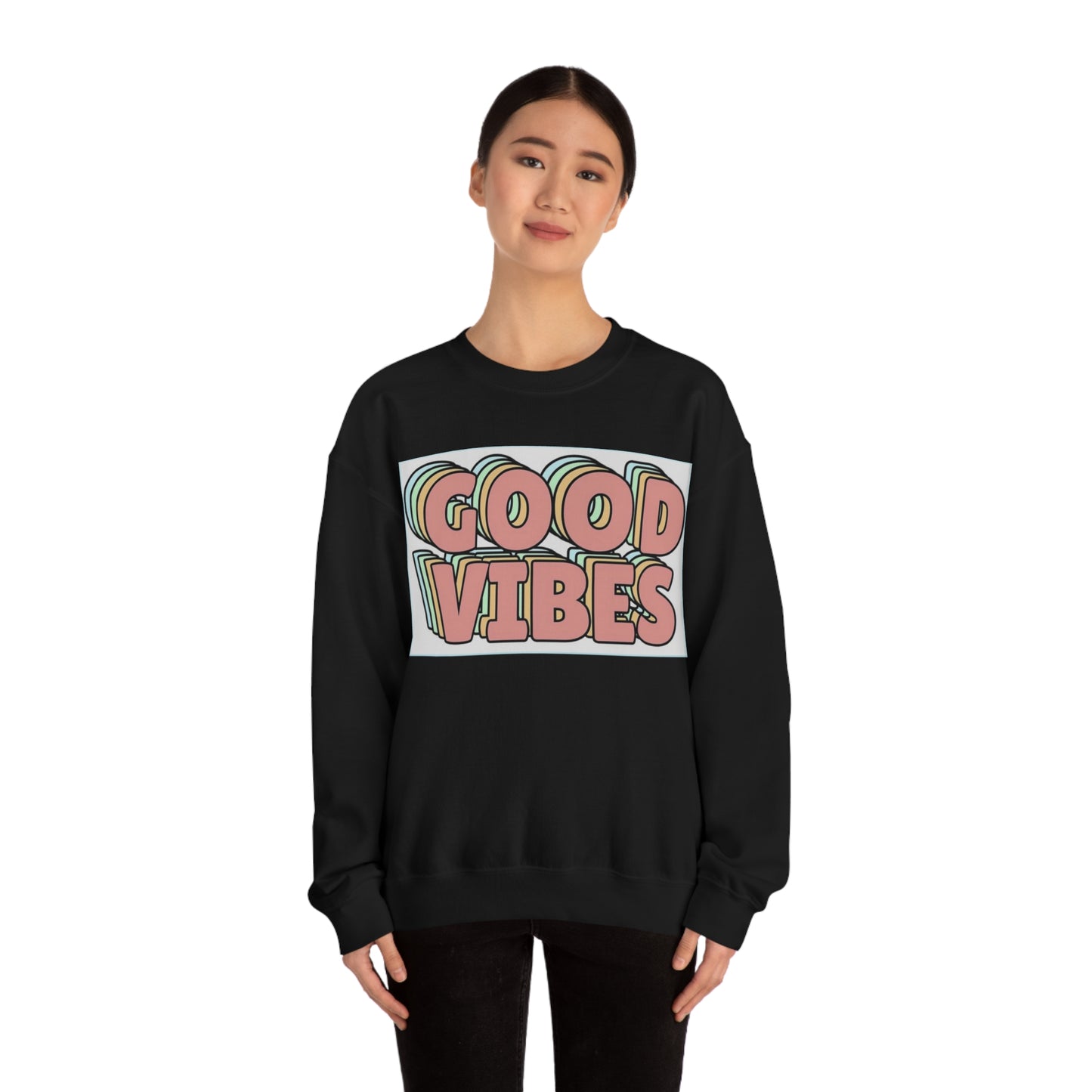 Good Vibes 3D Crewneck Sweatshirt