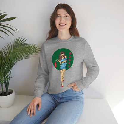 Model girl Crewneck Sweatshirt