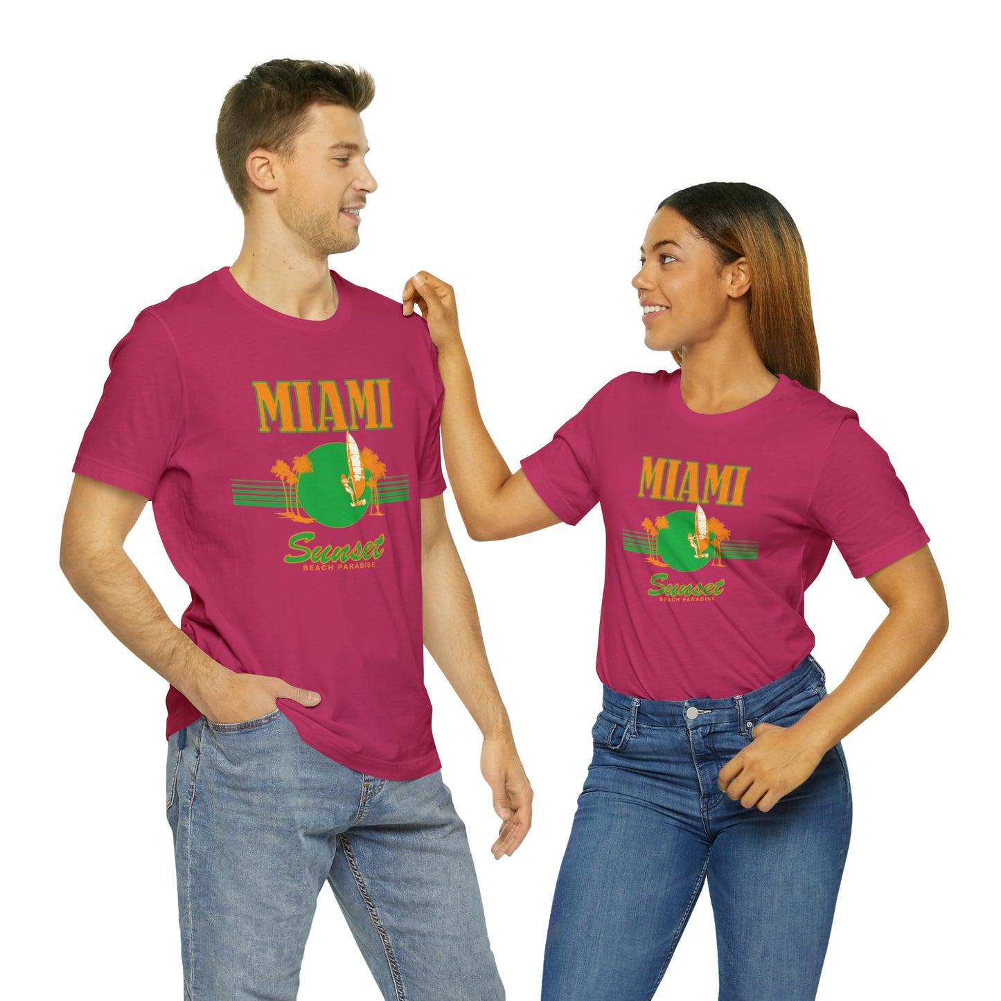 Miami Sunset Beach Paradise T-Shirt