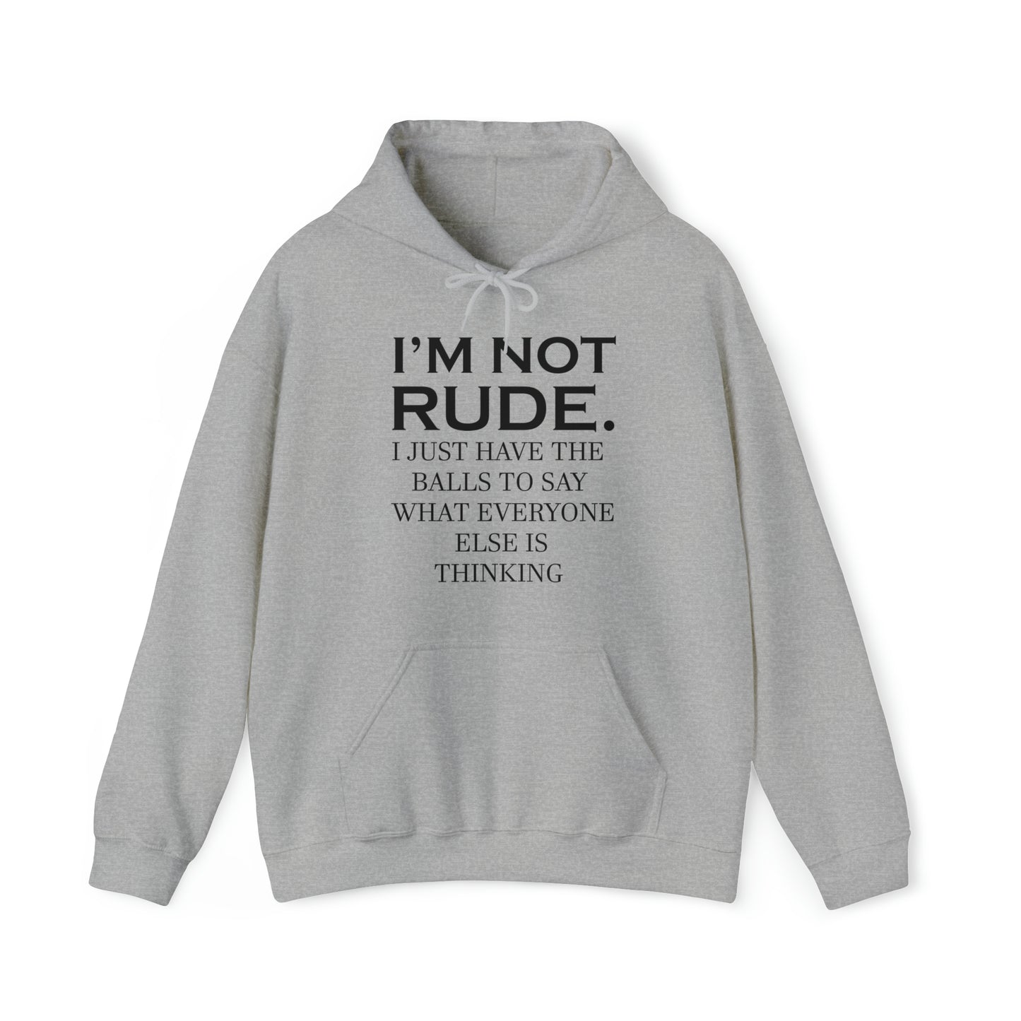 Not rude I just express my self Hoodie