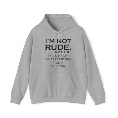 Not rude I just express my self Hoodie