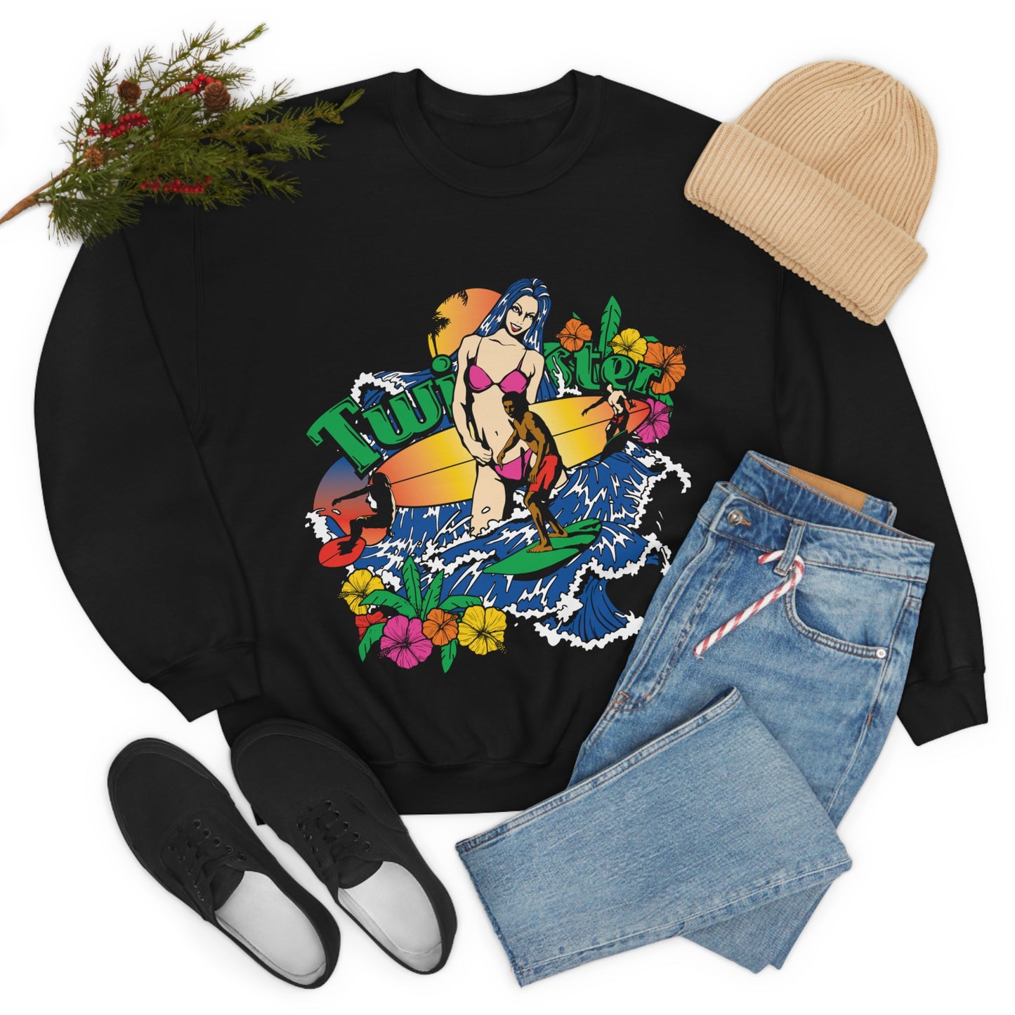 Twister Paradise Crewneck Sweatshirt