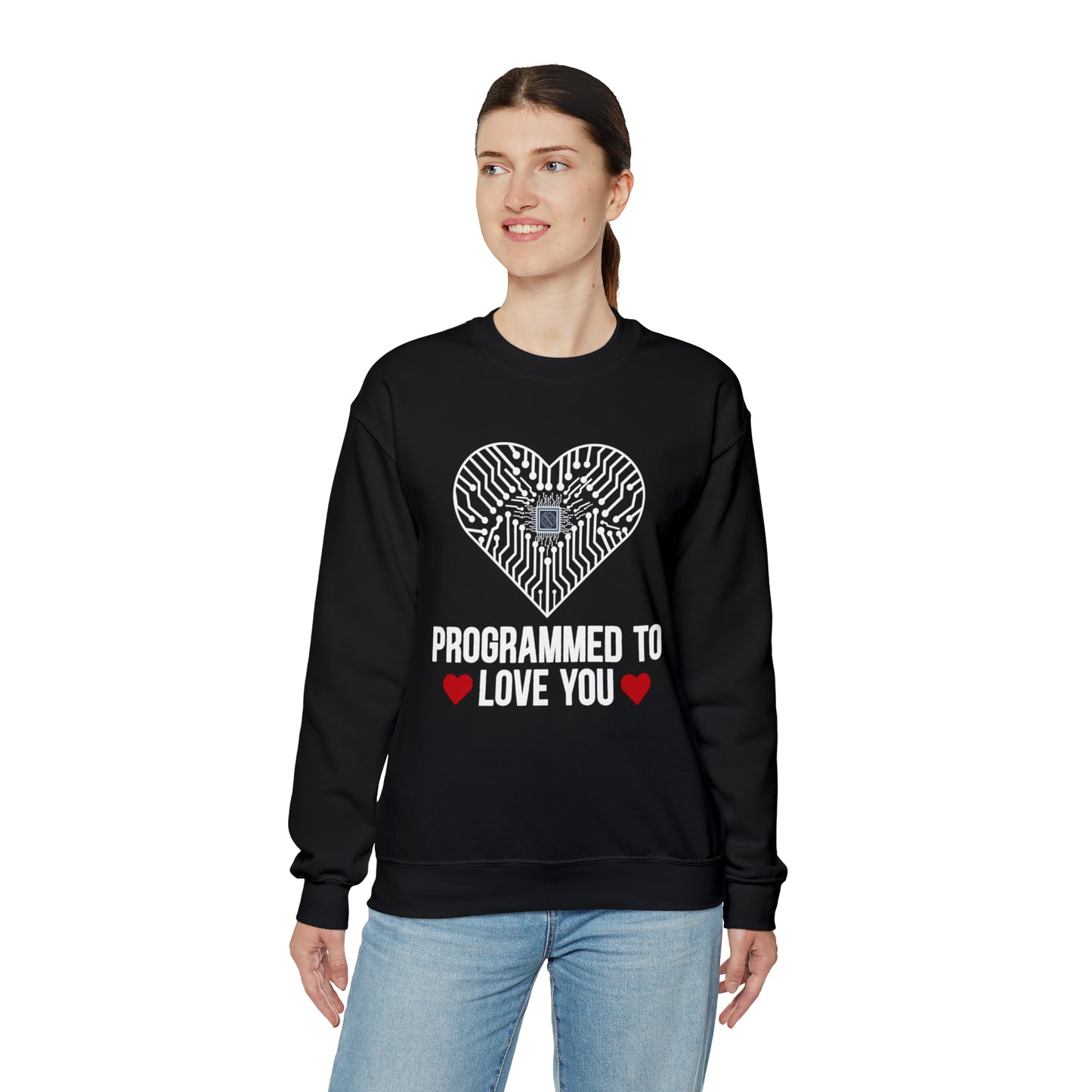 Programmed to love you Crewneck Sweatshirt