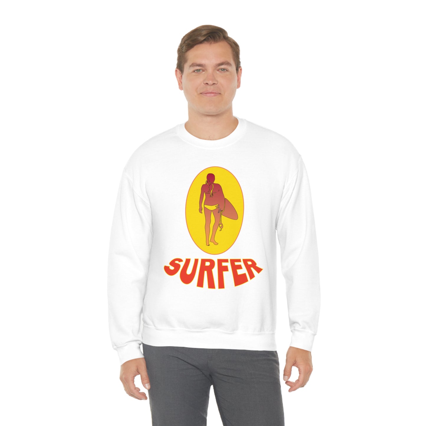 Lady Surfer Crewneck Sweatshirt