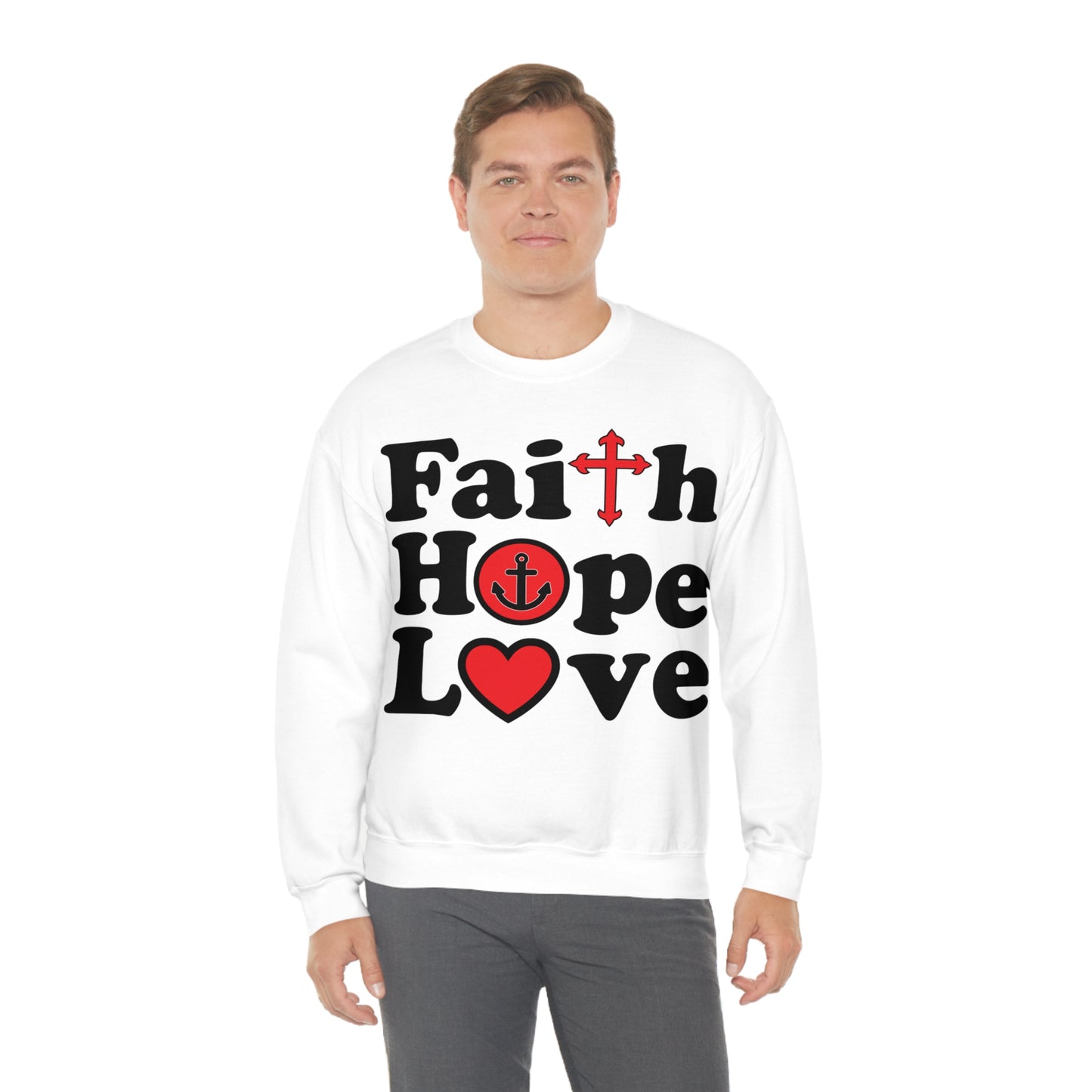 Faith Hope Love Crewneck Sweatshirt