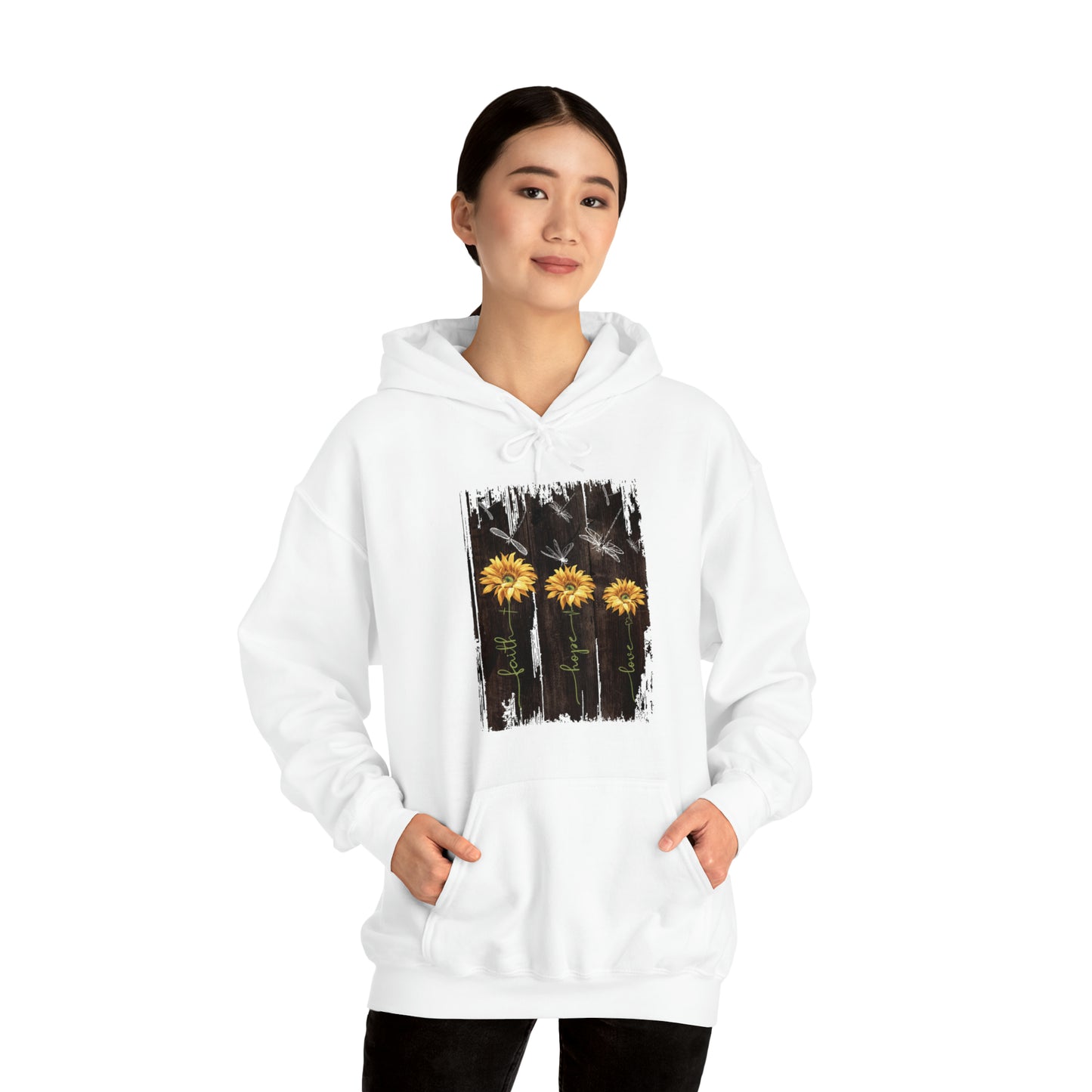 Sunflowers Faith hope love Hoodie