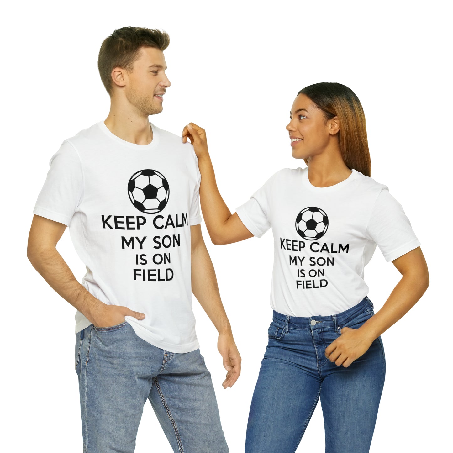 Keep calm my son is on the field T-Shirt