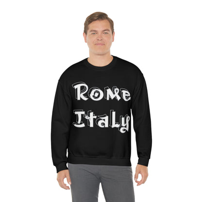 Rome Italy Graffiti Crewneck Sweatshirt