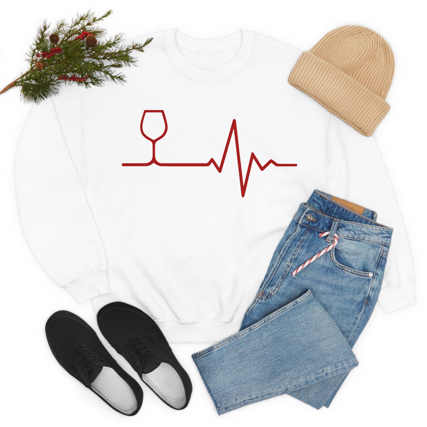 Red Wine Life Crewneck Sweatshirt