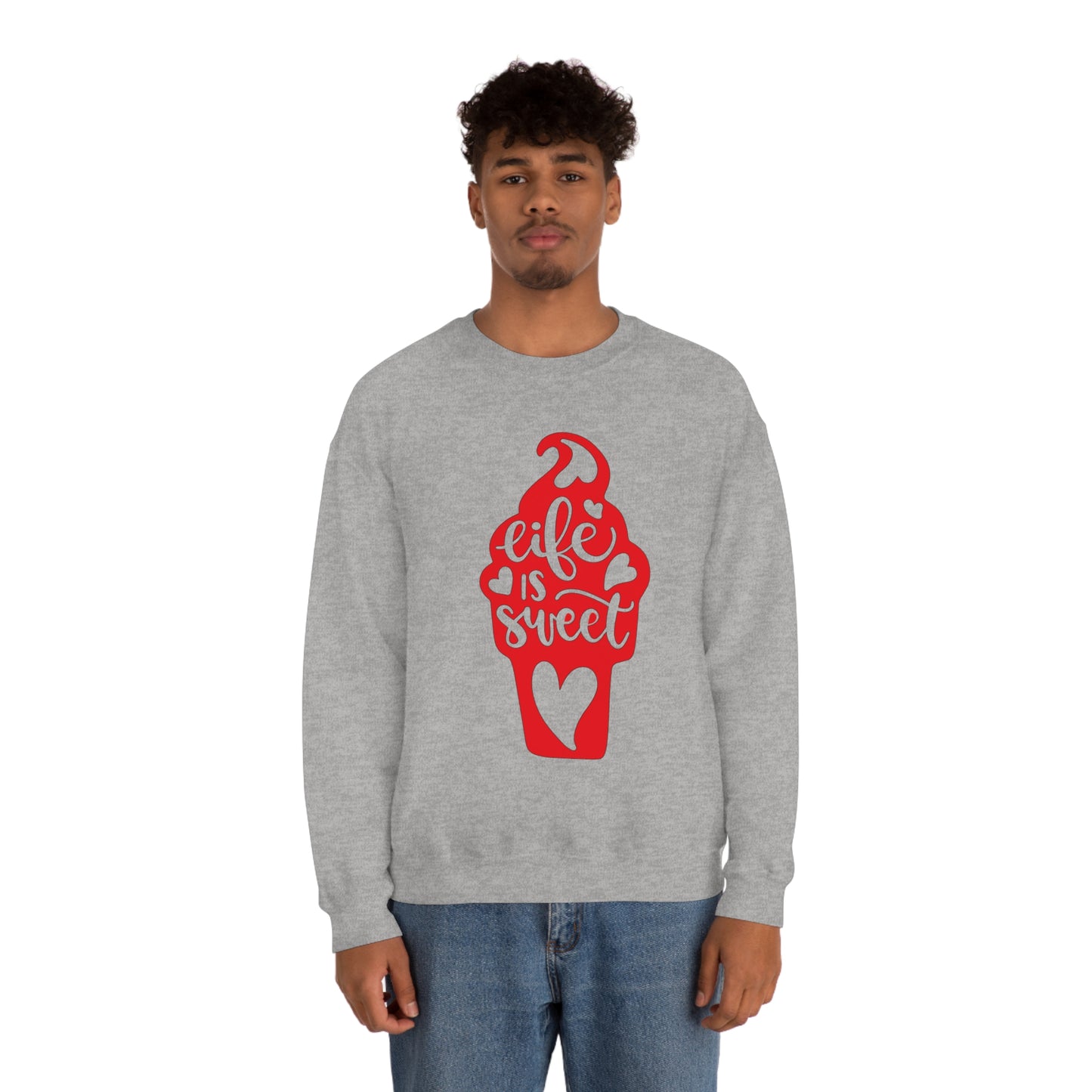 Life_is_sweet Crewneck Sweatshirt