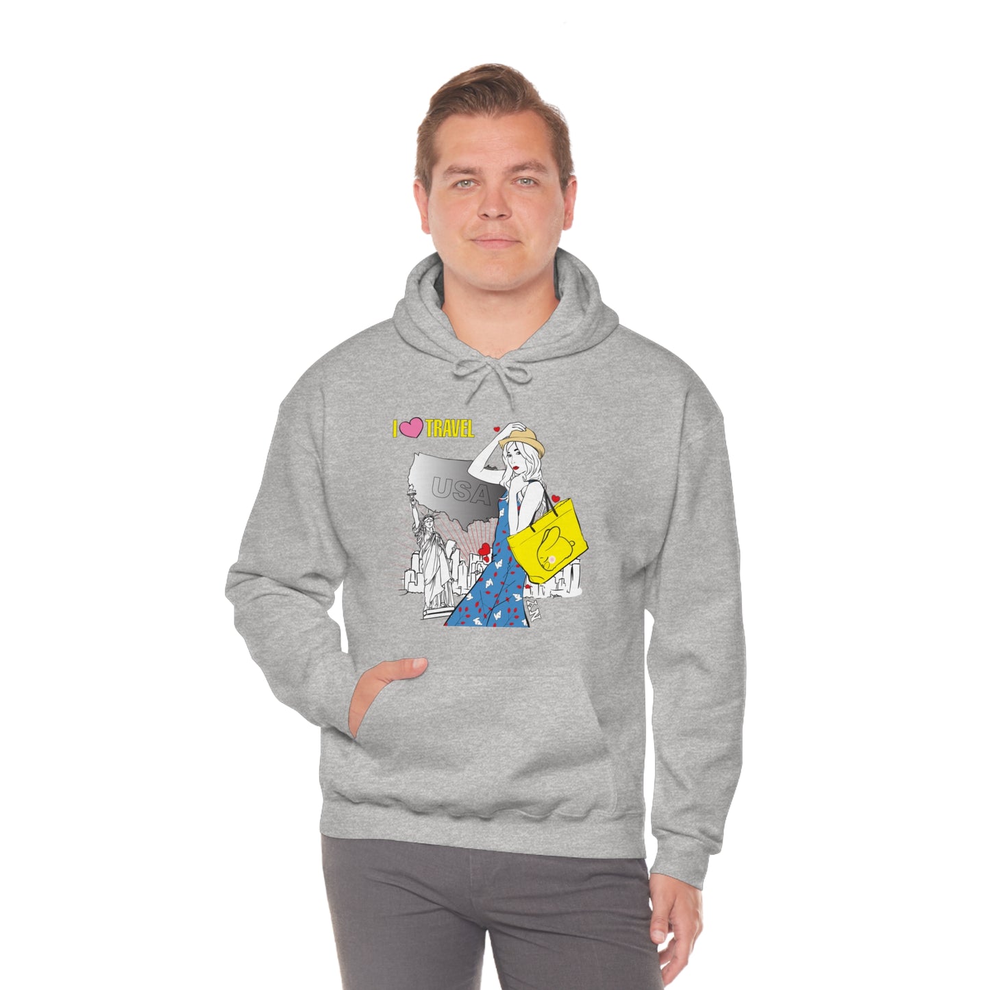 I love to travel _1 Hoodie