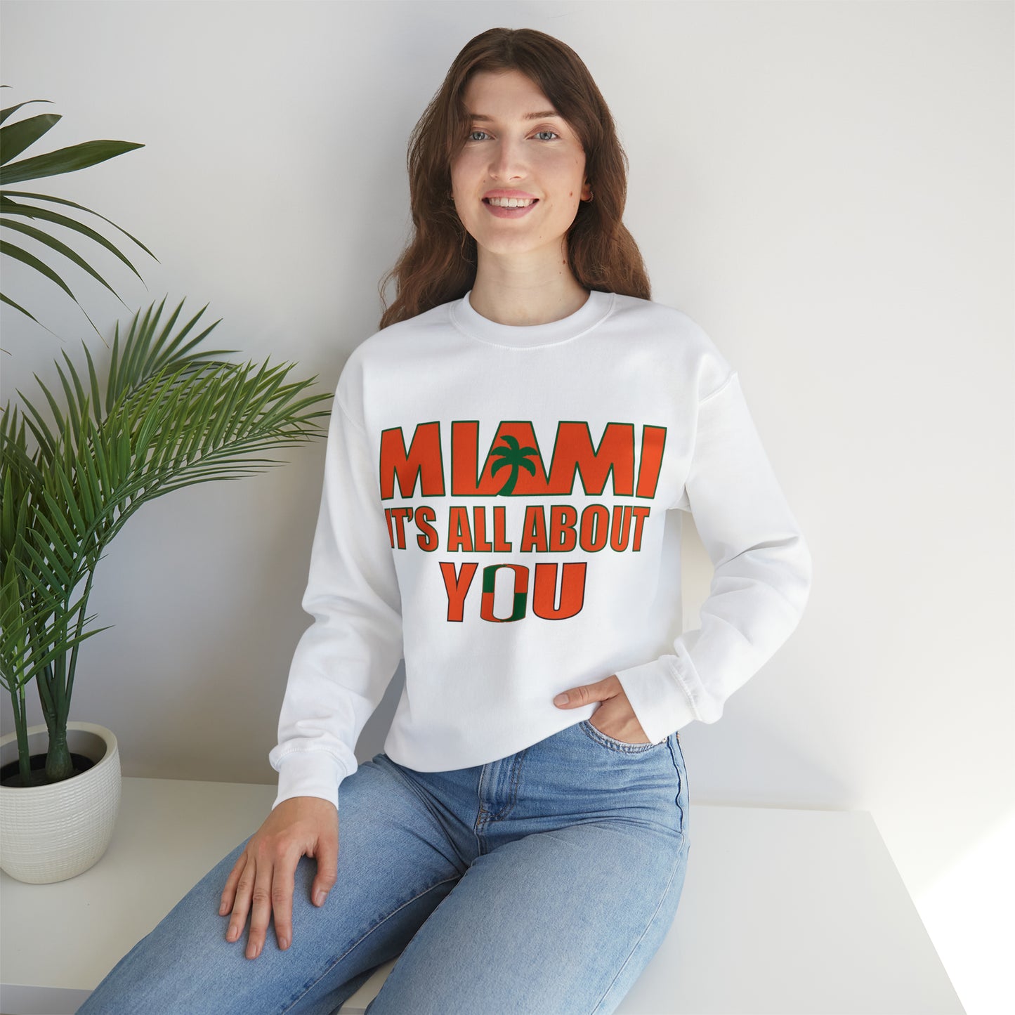 Miami is all about you Crewneck Sweatshirt