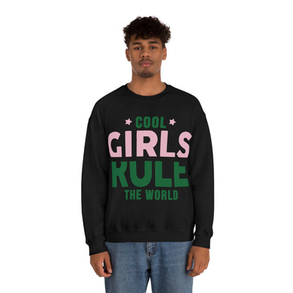 girls rule Crewneck Sweatshirt