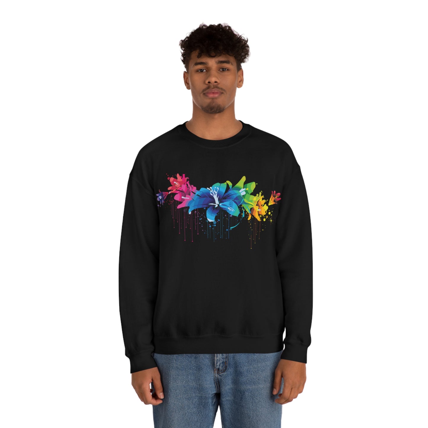 Beautiful colorful flowers Crewneck Sweatshirt