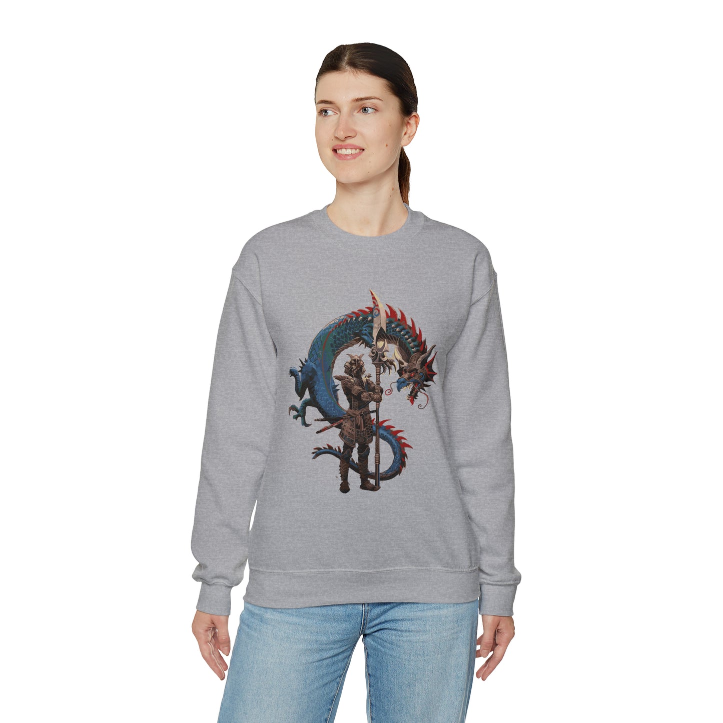 Colorful dragon guardian Crewneck Sweatshirt