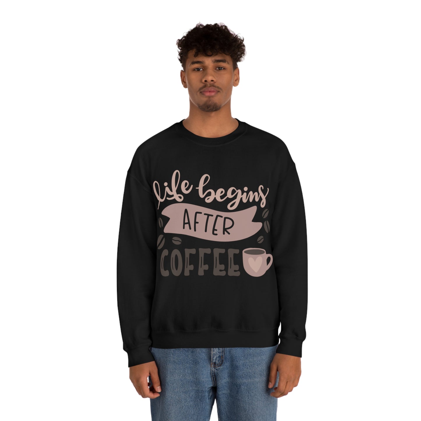 Life_begins_after_coffee Crewneck Sweatshirt