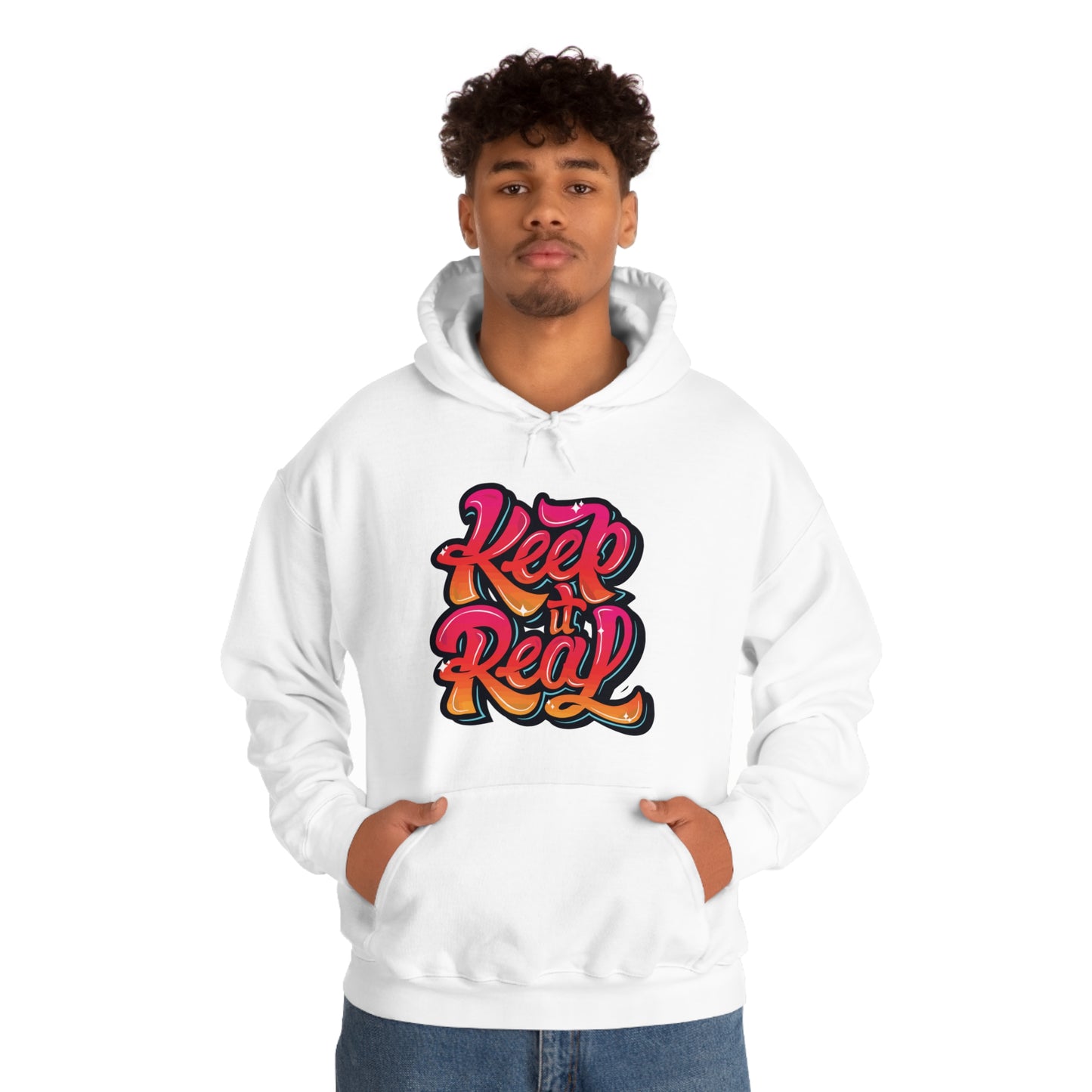 Keep it real colorful graffiti logo Hoodie